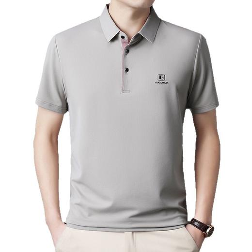 夏季翻领短袖男新款薄款透气冰丝高级感时尚休闲宽松Polo衫男t恤 商品图4