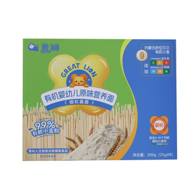 T盖狮200g细软直面有机婴幼儿原味营养面