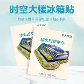 华大集团文创 华大时空大楼冰箱贴限定款  橡胶材质 文创产品