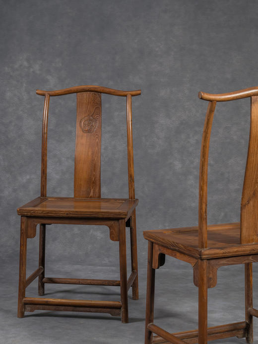 清	柞榛木螭龙纹灯挂椅成堂（一堂四只） 商品图2