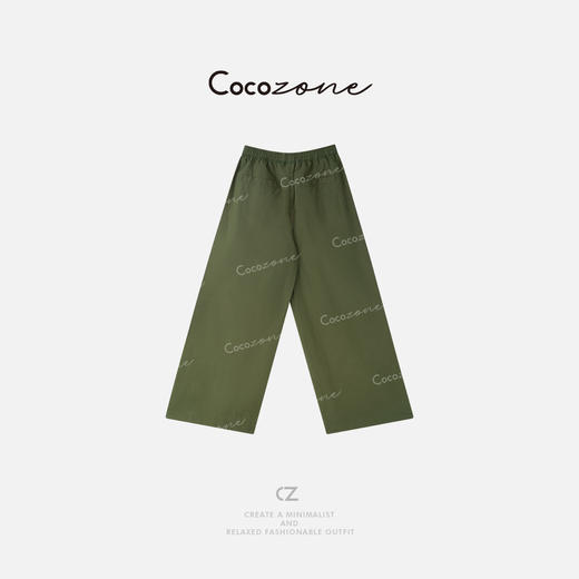 COCO ZONE 刘一一 【100棉】设计感复古松紧腰休闲裤CD2A0760 商品图4