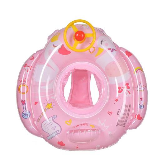 【方向盘设计，加厚防侧翻！】水上乐园方向盘 海绵底座艇 卡通儿童游泳圈 防侧翻加厚充气泳圈-QQ 商品图3