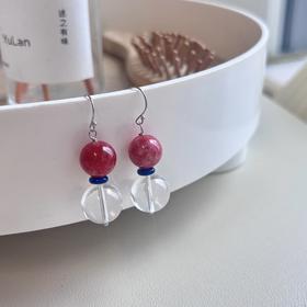 PEARLSIDE 遇见蔷薇水晶耳钩（预售3天）