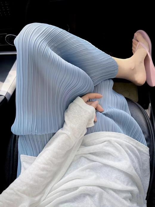 空气感褶皱三宅风垂感直筒裤 商品图3