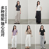 【醋酸面膜V领T恤】逸阳夏新款裸感显瘦轻薄正肩短袖上衣5141 商品缩略图5