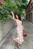 SIA SAYLOR 设计感荷叶边碎花连衣裙 20447 商品缩略图0