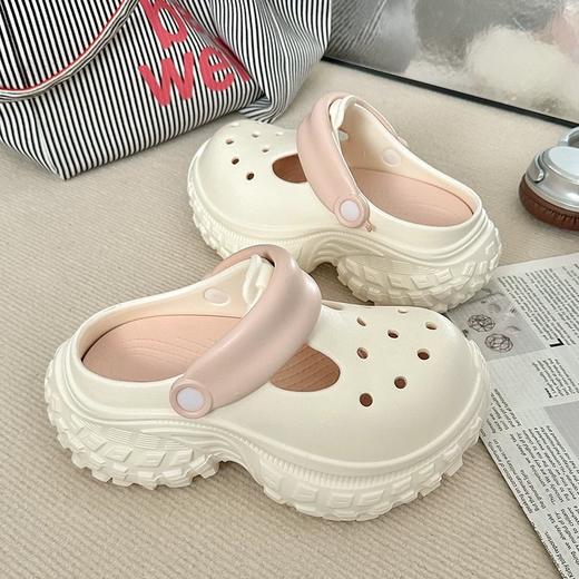 【特价49元】夏季女士外穿轮胎底花园鞋增高厚底沙滩凉拖鞋【WG25259】 商品图1