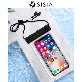 sisia手机防水袋可触屏游泳挂绳脖子透明密封潜水温泉漂流防雨水