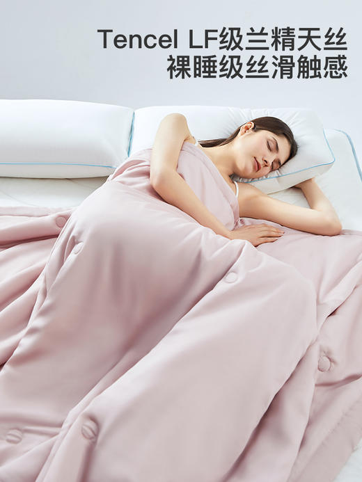 舒飘儿60支兰精天丝防螨小蓝夏凉被 | 自带凉感、柔滑透气、可水洗可机洗 商品图4