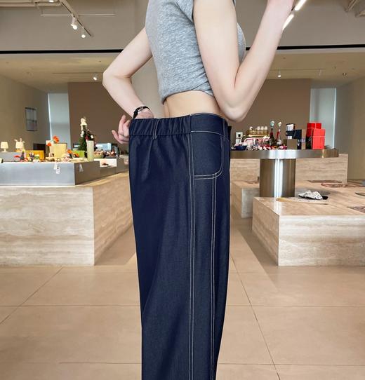 卷卷紫直筒牛仔裤，丝滑柔软不挑腿型，显瘦时尚精致【G】 商品图3