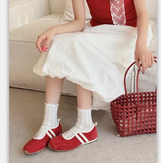 凯撒KAISER 超软真皮玛丽珍德训鞋 2cm厚底运动乳胶垫 多色可选 一脚蹬穿脱超方便 商品图2