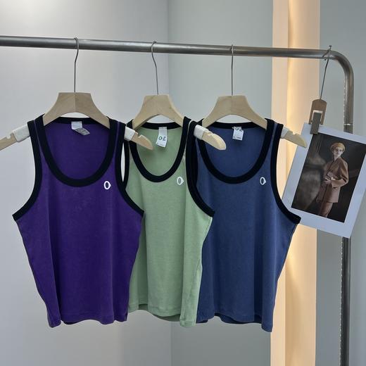 朴素然新款！2025女士休闲运动薄罗纹修身背心！ 商品图0