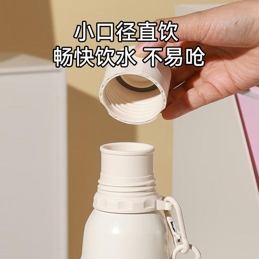 BEDDYBEAR杯具熊 户外运动水杯男女士保温杯保冷大容量上学用水杯便携送礼物316不锈钢卡通杯子 600ml 商品图10