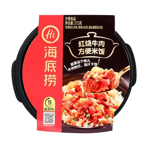 海底捞 红烧牛肉方便米饭 272g/盒 商品图0