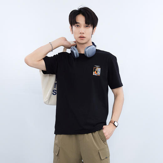 【新品上市】HX 夏季圆领短袖T恤合体S102522860101/02 商品图0