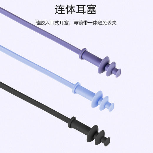 sisia2025新款游泳眼镜带耳塞鼻夹大框高清防雾防水男女通用泳镜62W02S1G 62W02S2G 62W01S1G 商品图1