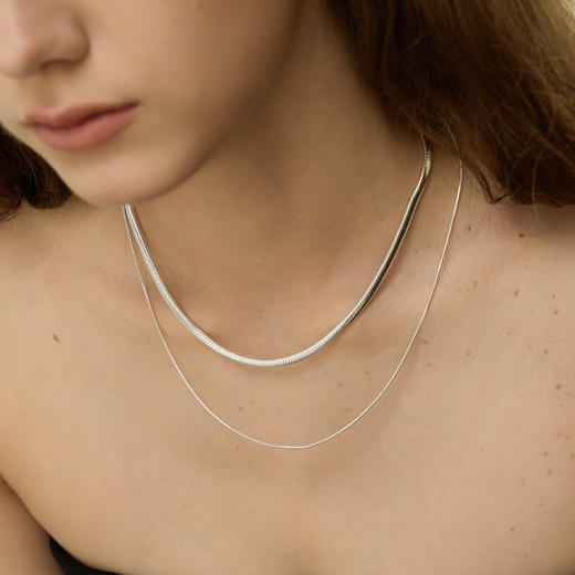 ARSIS｜自由搭配系列 双层蛇骨链项链 商品图3