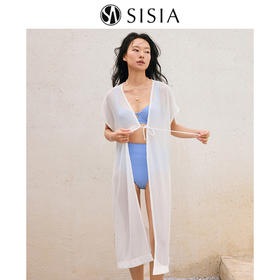 sisia防晒衣女新款时尚夏季遮阳披肩防紫外线沙滩外套泳衣外搭SWC24-05A