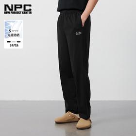 NPC潮牌【光盾索罗娜】logo印花休闲长裤男松紧腰凉感透气NP52TR27