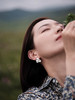 小众设计师品牌，白岚花花耳钉 ——​ 银叶为珰，古法精雕，凝岁月之华光 商品缩略图1