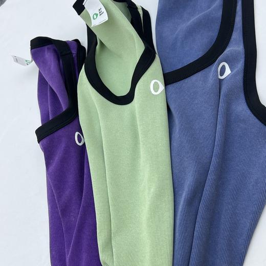 朴素然新款！2025女士休闲运动薄罗纹修身背心！ 商品图3