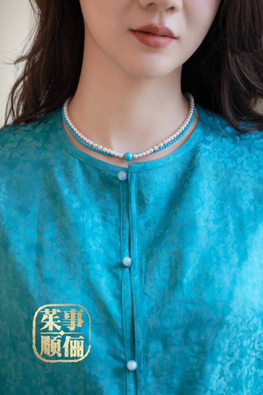 【茱事顺俪】18K金绿松项链 商品图4