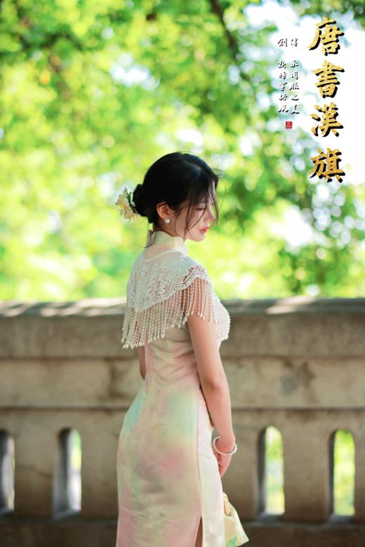 【栖香裾】晕染粉色无袖提花工艺，于细节处勾勒东方雅韵，优雅百搭 商品图3