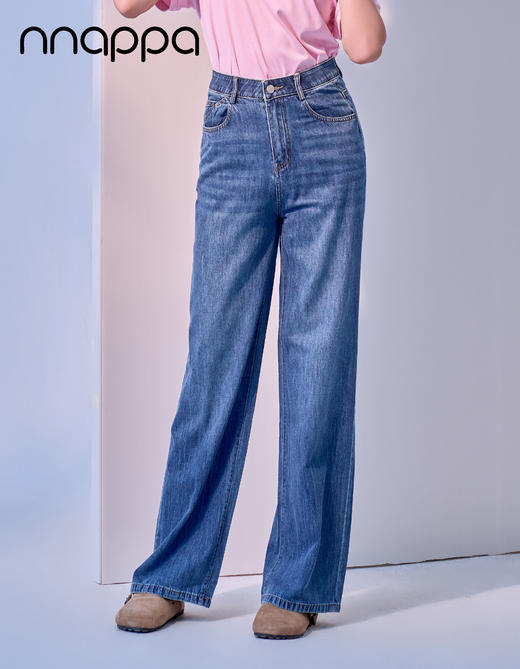 外穿时尚牛仔阔腿裤PA6205 商品图0