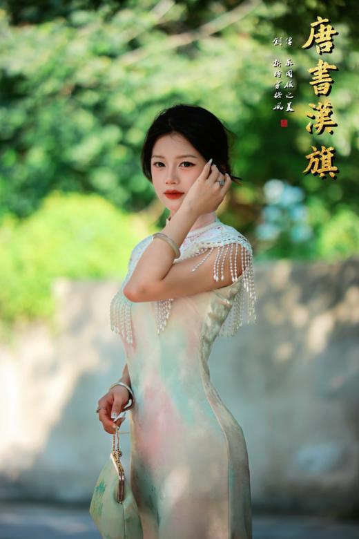 【栖香裾】晕染粉色无袖提花工艺，于细节处勾勒东方雅韵，优雅百搭 商品图2