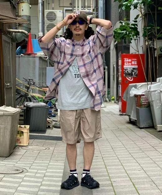 紫标TNF x Beams 聯乘 定番 尼龍刺绣短褲 商品图1