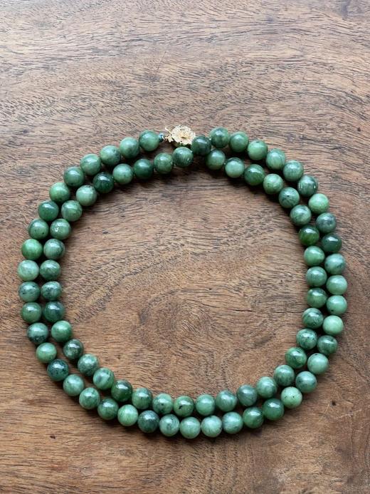 和田碧玉圆珠首饰三件套组，顺丰包邮 商品图14