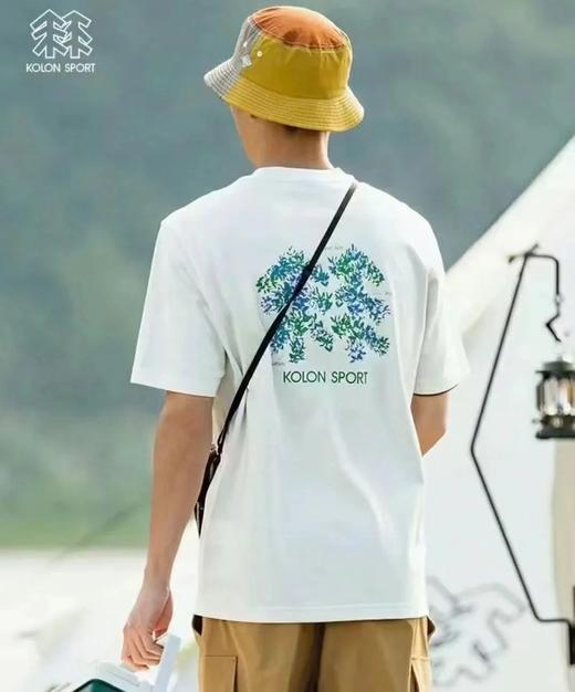 可隆夏季卡通印花圆领户外亲肤舒适印花简洁短袖T恤 商品图0