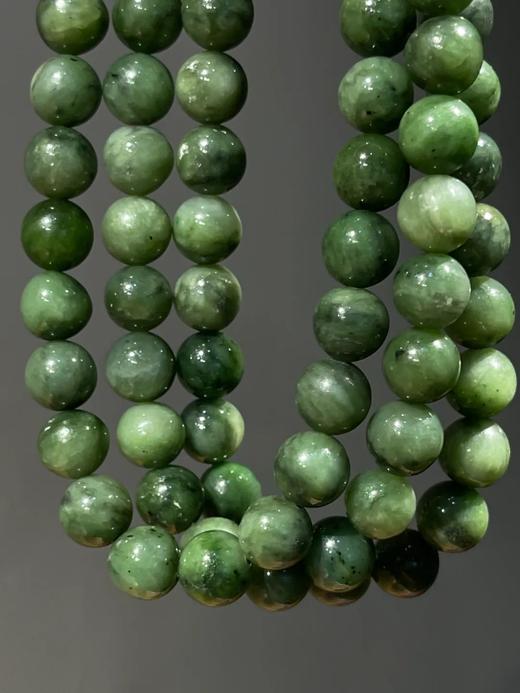 和田碧玉圆珠首饰三件套组，顺丰包邮 商品图13