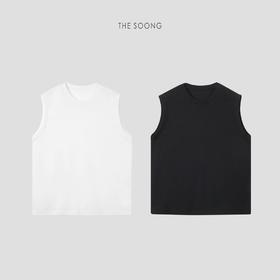 THESOONG"万能小坎肩"极简干爽透气肌理感圆领坎肩背心上衣HWBX7248