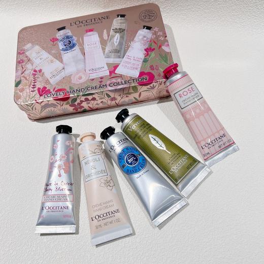 【年终限时大促】【保税仓直发·全球购】欧舒丹甜宠护手霜铁盒30ML五件套 送礼袋 商品图4