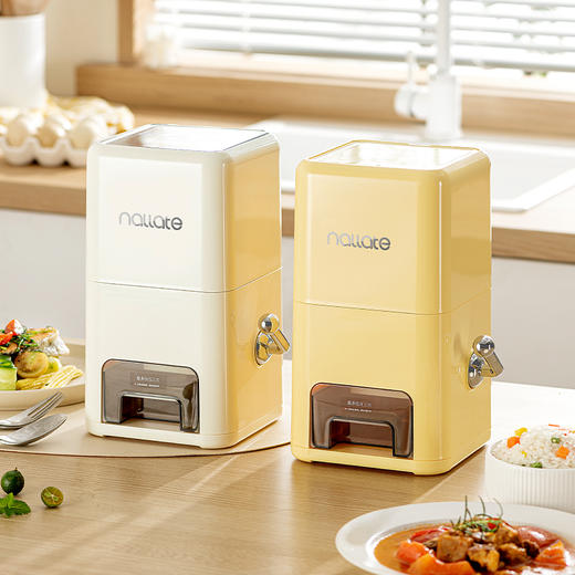 摩登主妇摇杆米桶家用2025新款装大米储存容器密封桶防虫防潮米缸 商品图0