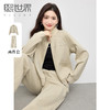 【春夏新品】熙世界时尚休闲运动卫衣套装女2025早春新款外套直筒裤通勤两件套 商品缩略图0
