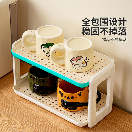 摩登主妇杯架杯子收纳置物架家用桌面水杯茶杯沥水架餐桌整理架子 商品图2