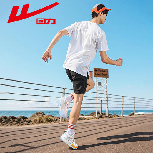 直播讲解 回力男鞋运动鞋2025新款夏季透气男士休闲鞋超轻减震跑步鞋子男款WXY-L483C 商品图2