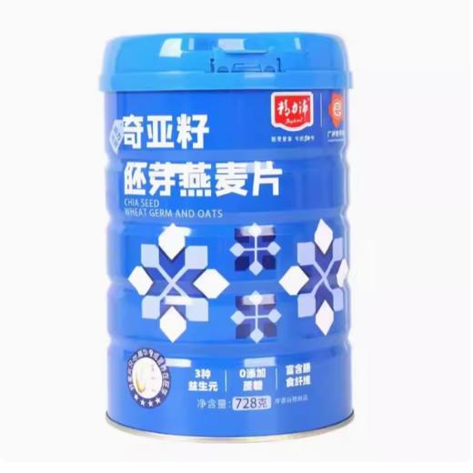 精力沛 热冲奇亚籽胚芽燕麦片 728g/罐 商品图0