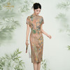 乔万尼新品新中式温婉典雅旗袍100%真丝连衣裙ED2E417 商品缩略图1