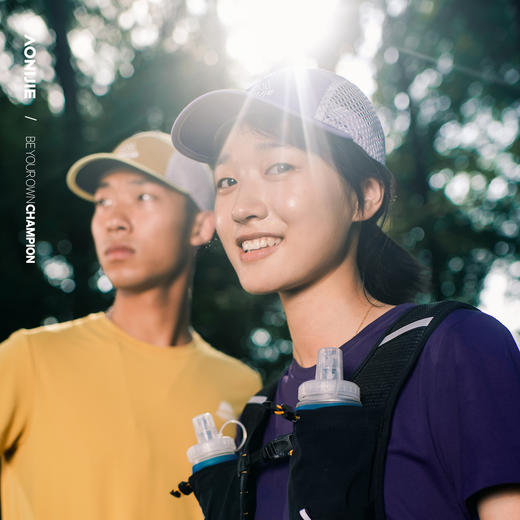 奥尼捷运动鸭舌帽男女遮阳防晒帽透气网孔户外越野跑步帽徒步骑行帽 商品图1