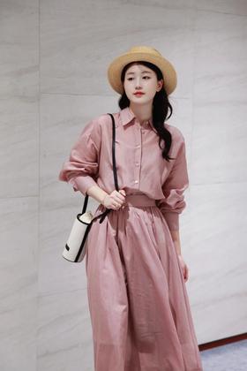 【高品质私服】【IC棉丝柯根衬衫+衬衫裙】线条流畅，使得整体造型大气时尚G1416/G1415-CC【无标出货 介意慎拍】