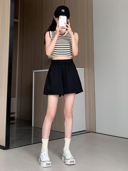 【显瘦宽松裤型！怎么搭配都好看】水洗工装短裤女夏季高腰宽松工装裤韩系百搭A字裤外穿薄款三分裤。ry 商品图2