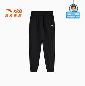 安踏儿童针织加绒运动长裤春秋2025春季新款男大童舒适保暖运动裤352447712
