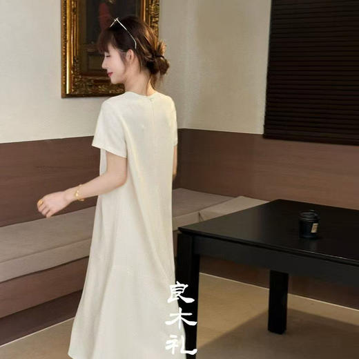 【特价不退不换】【预售7天】良木礼夏季简约三醋酸连衣裙（3692） 商品图3