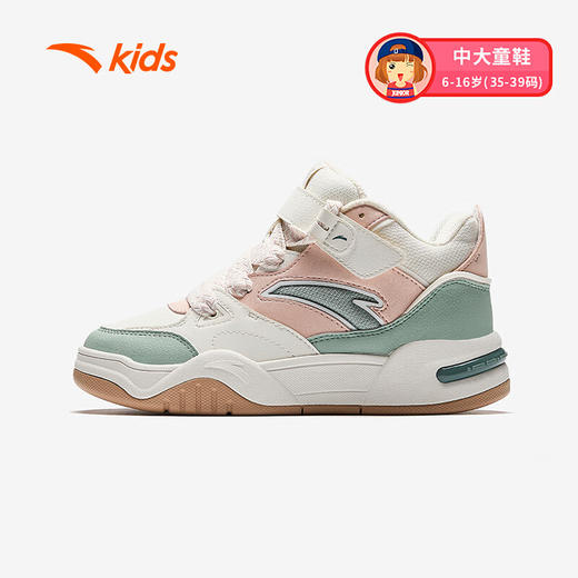 安踏儿童运动鞋女大童2024冬季魔术贴潮流高帮面包鞋板鞋A22448004 商品图7