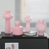 SY简约现代粉色云塔琉璃花瓶网红感客厅餐桌芍药插花摆件 商品缩略图0