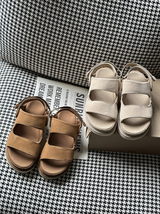 现货 THS-无 ug家 女士 反绒牛皮 一脚蹬一鞋两穿凉鞋 2色 BZ1245 商品图0