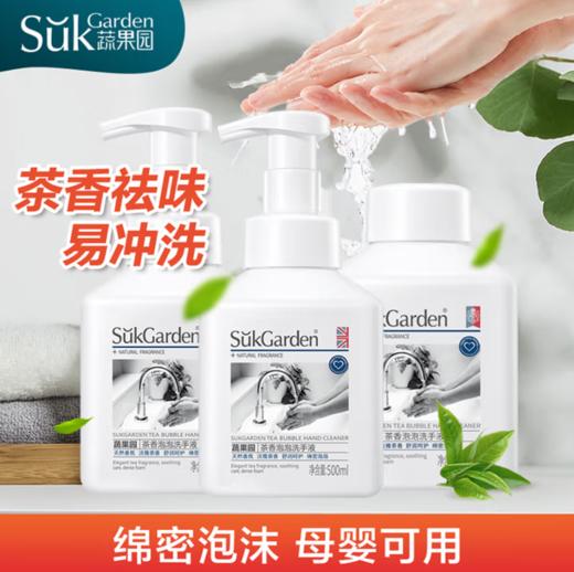 蔬果园茶香泡泡洗手液 清新滋润型500ml-5664 商品图1